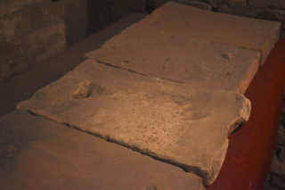 Roman bricks in the crypt